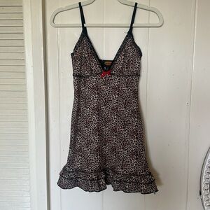 Urban outfitters cheetah mini dress y2k